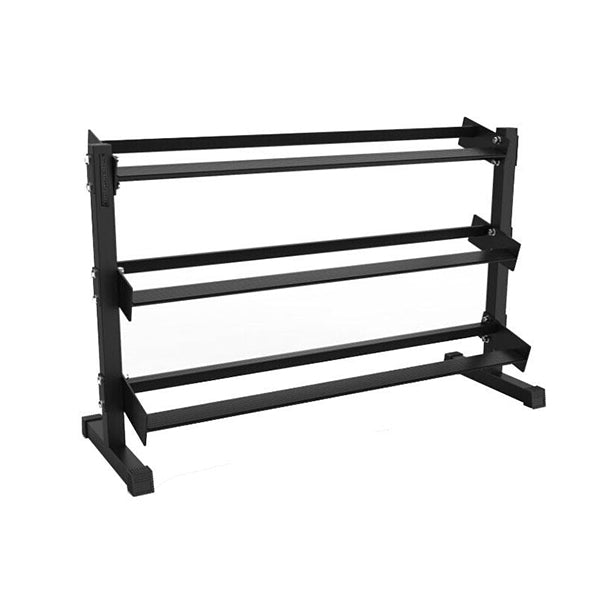 360 Strength Hex Dumbbell Storage Rack — three-tier single bay product photograph