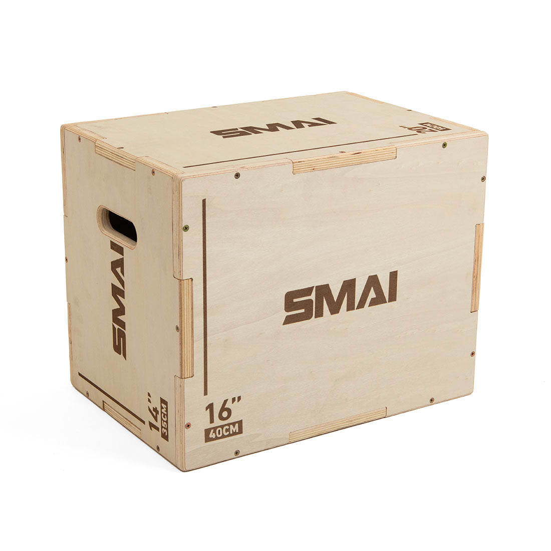SMAI Small Wood Plyometric Box — 14 / 16 / 20 inch product photograph